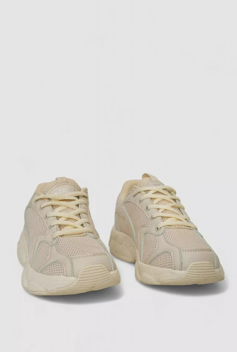 Men's sneakers, beige color