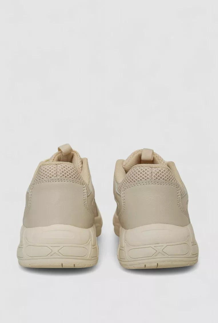 Men's sneakers, beige color